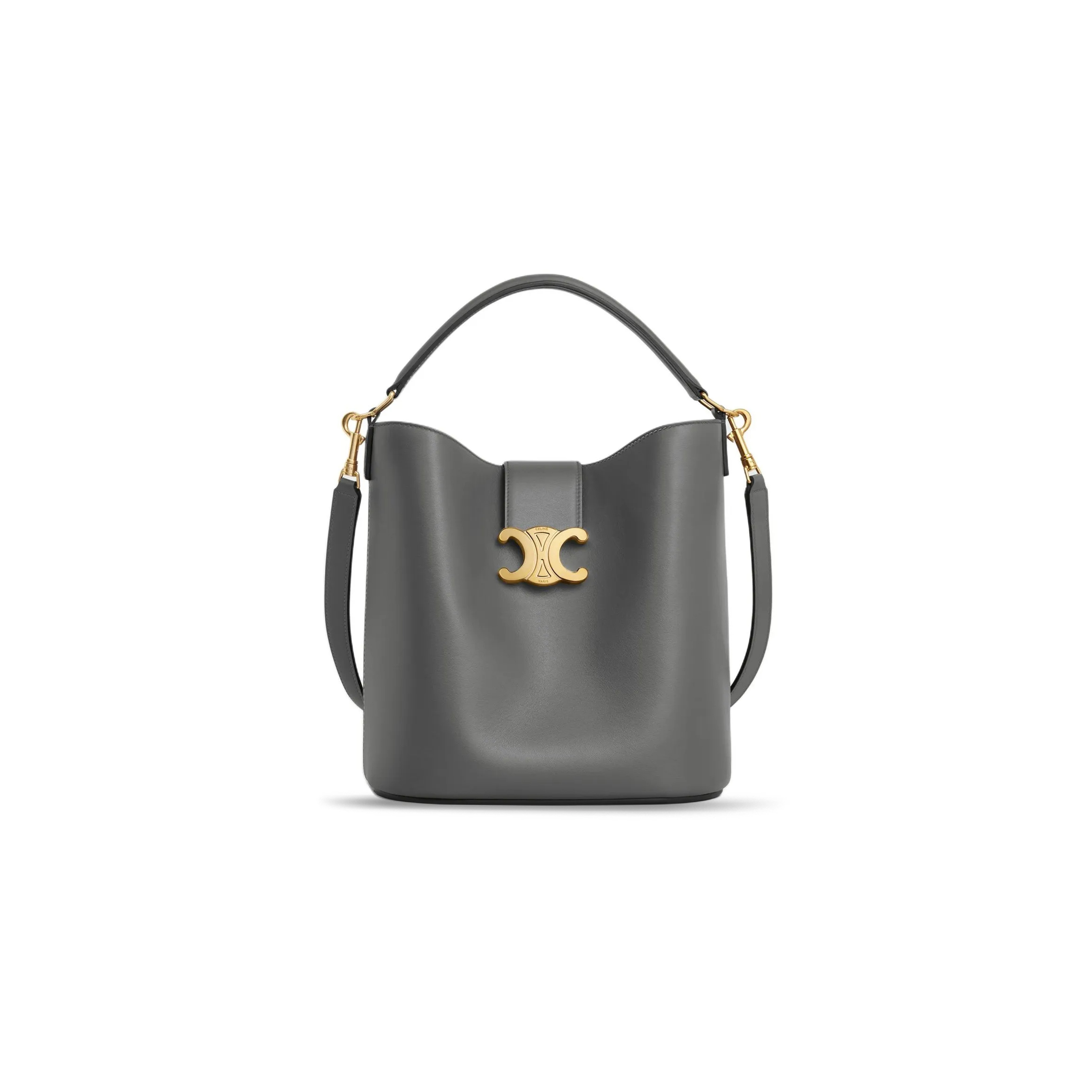 CELINE MEDIUM BUCKET LOUISE IN SMOOTH CALFSKIN 116613FX9.10AN (28*24*16cm)